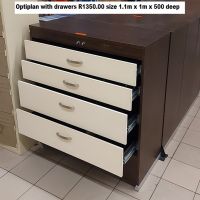 CA1A - Optiplan cabinet with drawers size 1.1 x 1m x 500deep R1350.00